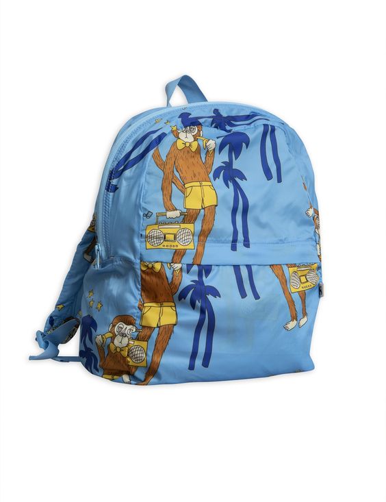 blue monkey backpack