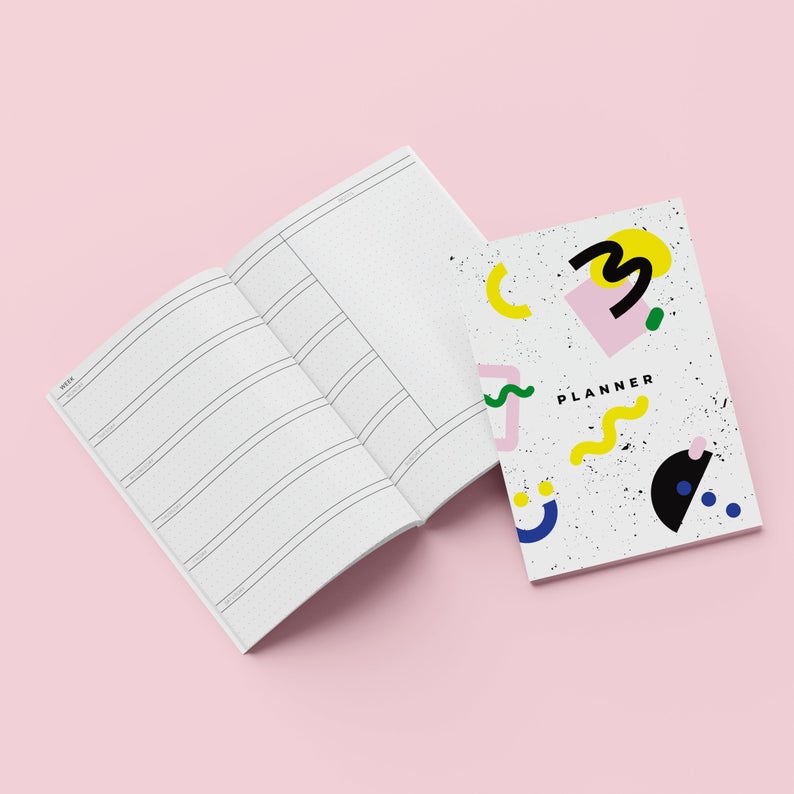 Recycled paper weekly planner